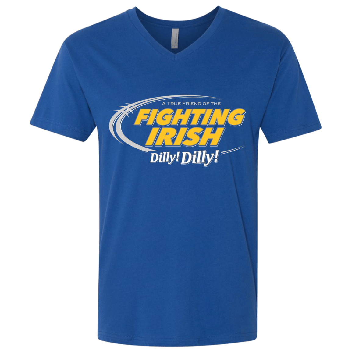 T-Shirts Royal / X-Small Notre Dame Dilly Dilly Men's Premium V-Neck
