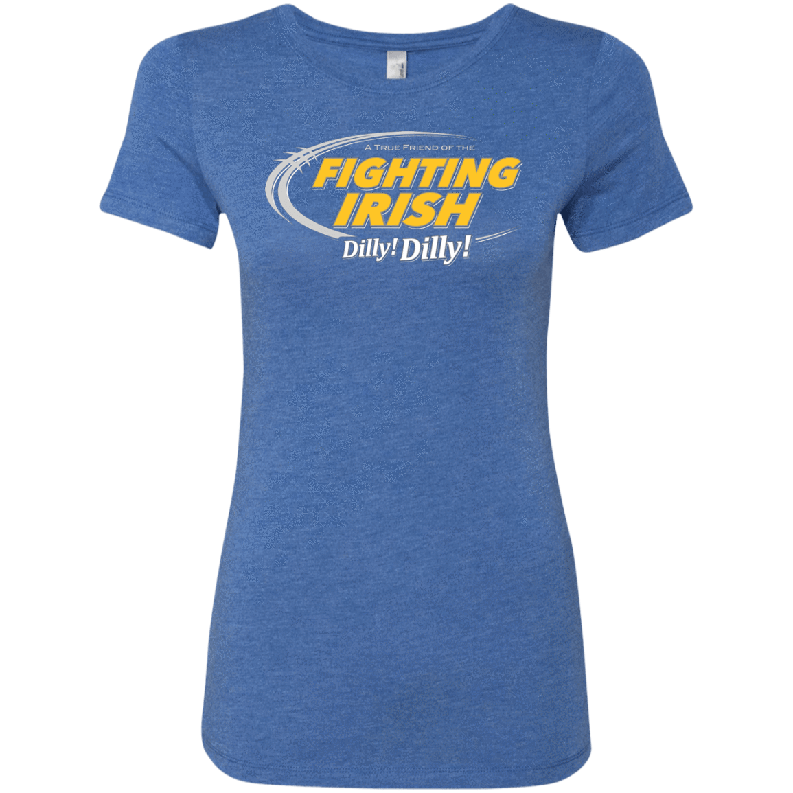 T-Shirts Vintage Royal / Small Notre Dame Dilly Dilly Women's Triblend T-Shirt