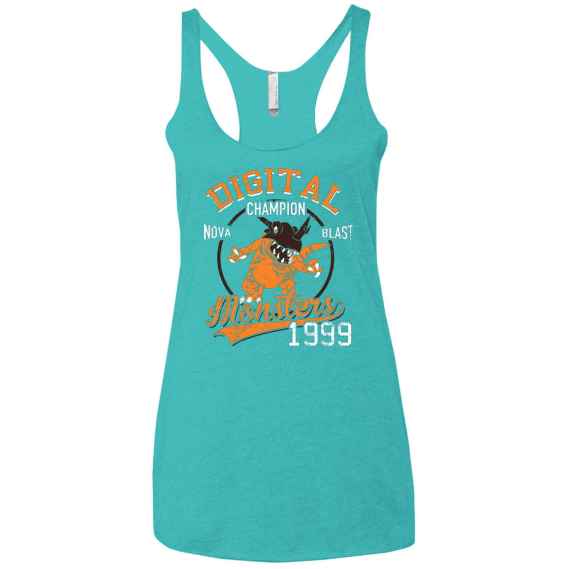 T-Shirts Tahiti Blue / X-Small Nova Blast Women's Triblend Racerback Tank