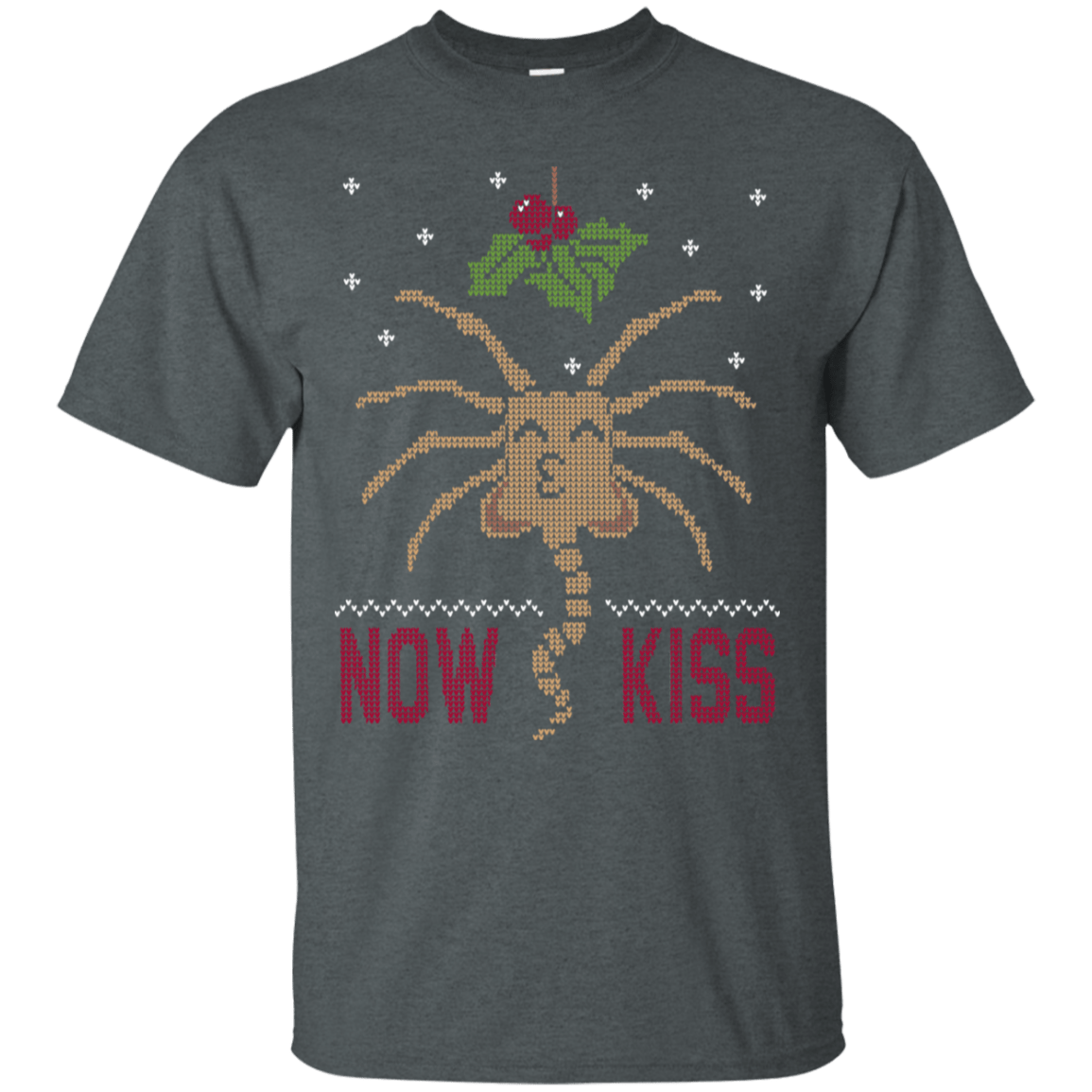 T-Shirts Dark Heather / S Now Kiss T-Shirt