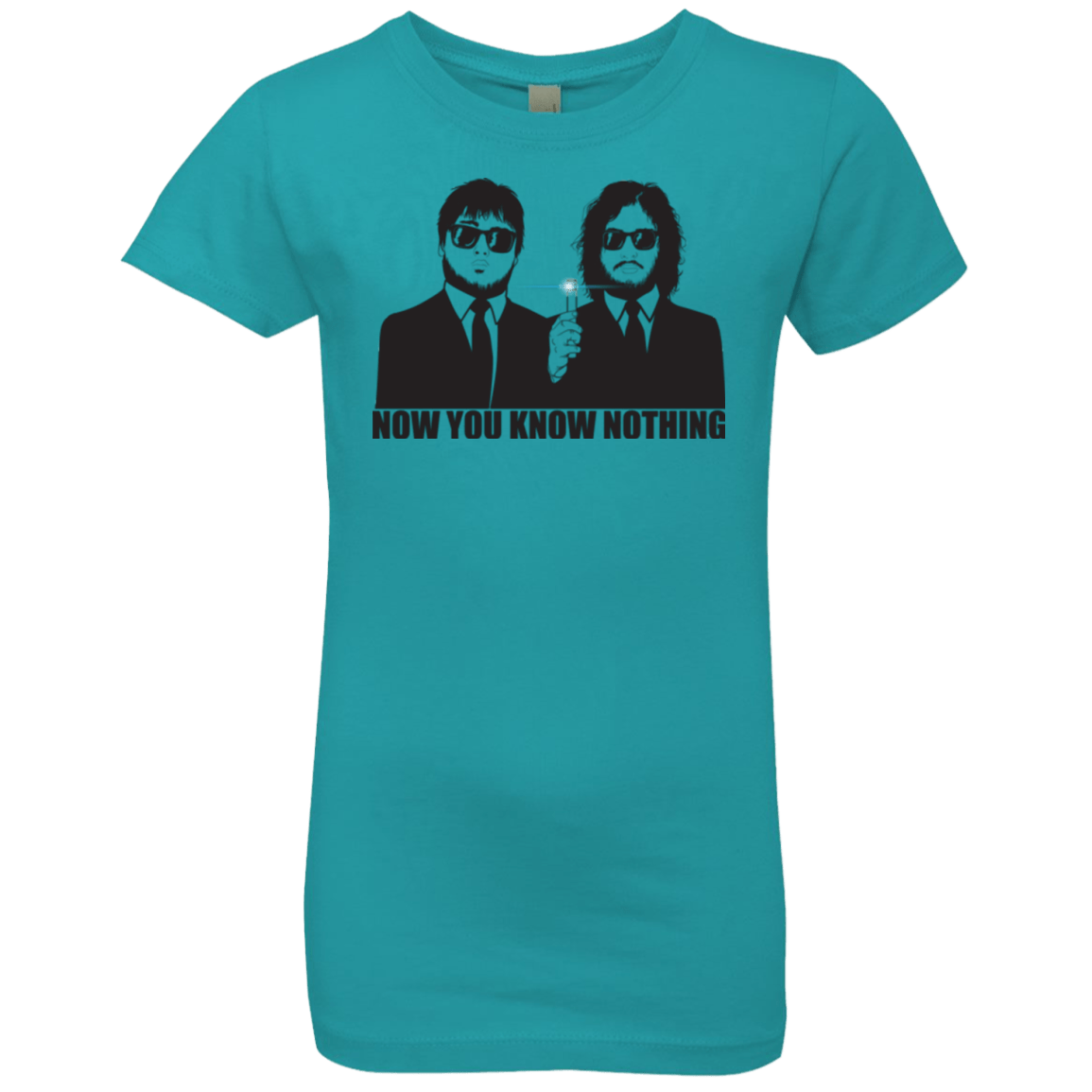 T-Shirts Tahiti Blue / YXS NOW YOU KNOW NOTHING Girls Premium T-Shirt