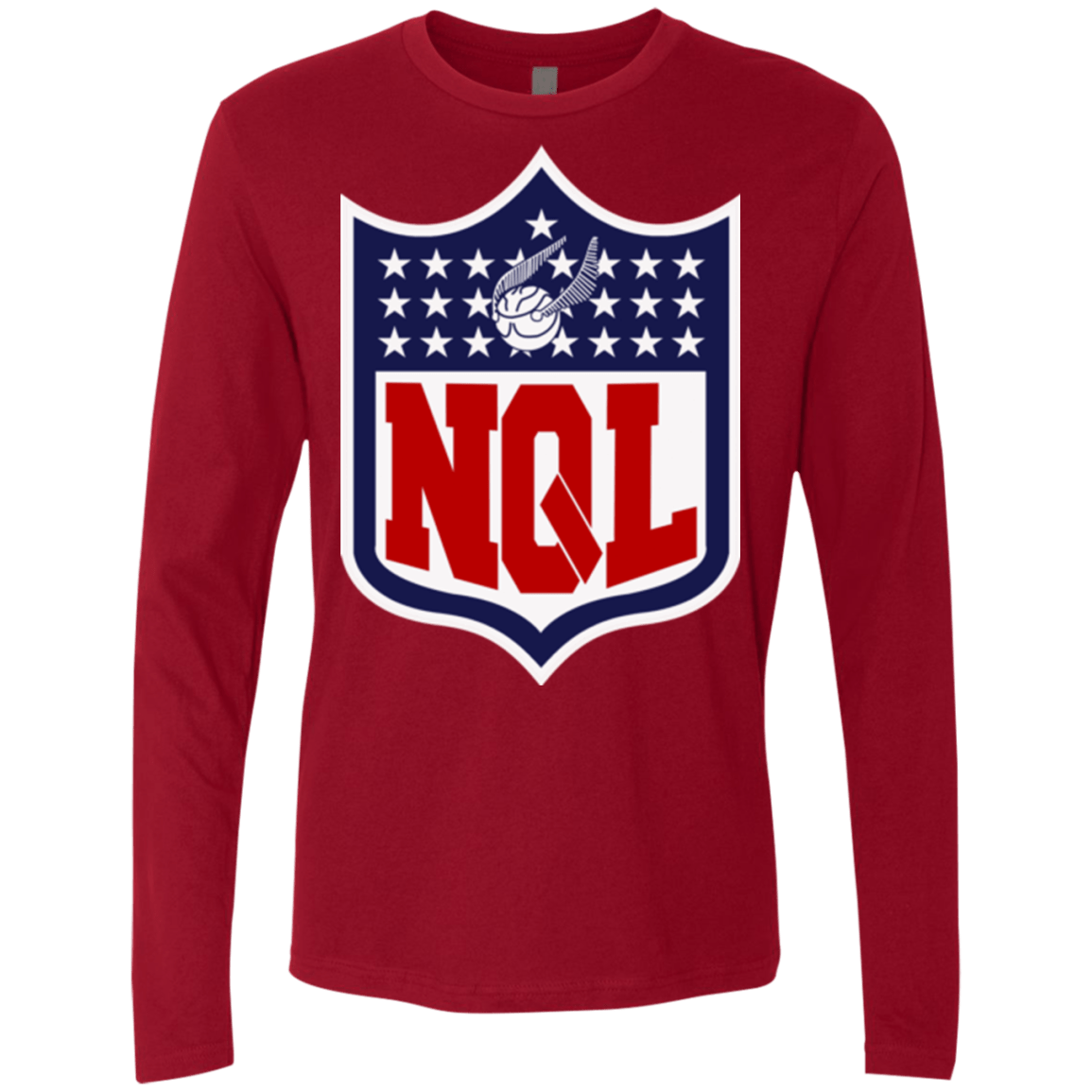 T-Shirts Cardinal / Small NQL Men's Premium Long Sleeve