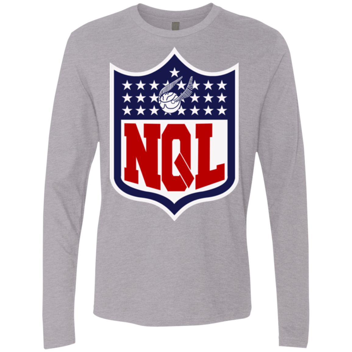 T-Shirts Heather Grey / Small NQL Men's Premium Long Sleeve