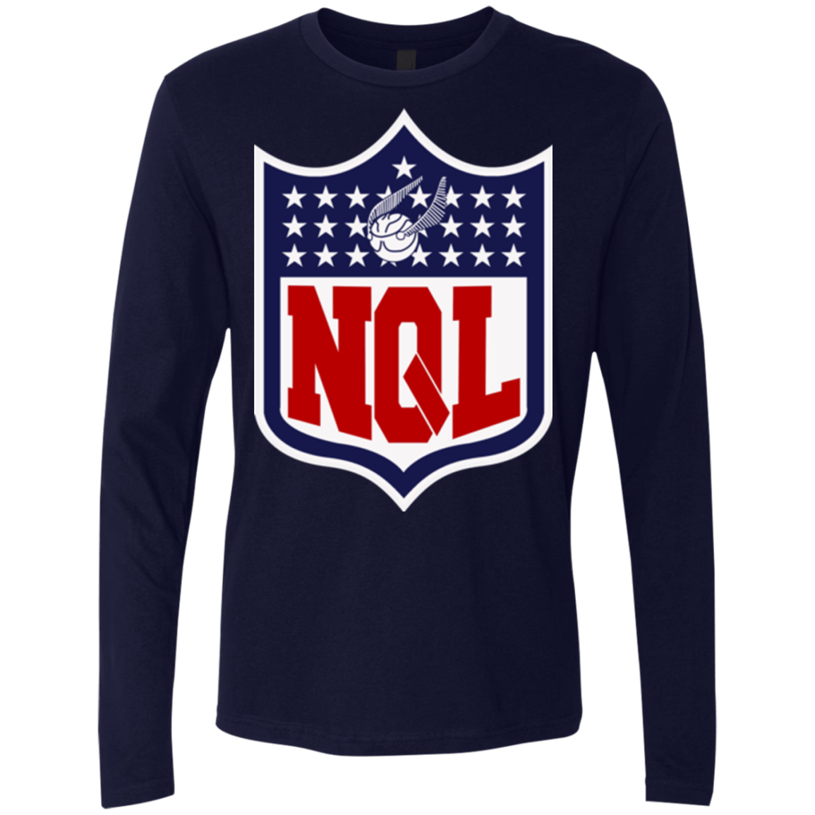 T-Shirts Midnight Navy / Small NQL Men's Premium Long Sleeve