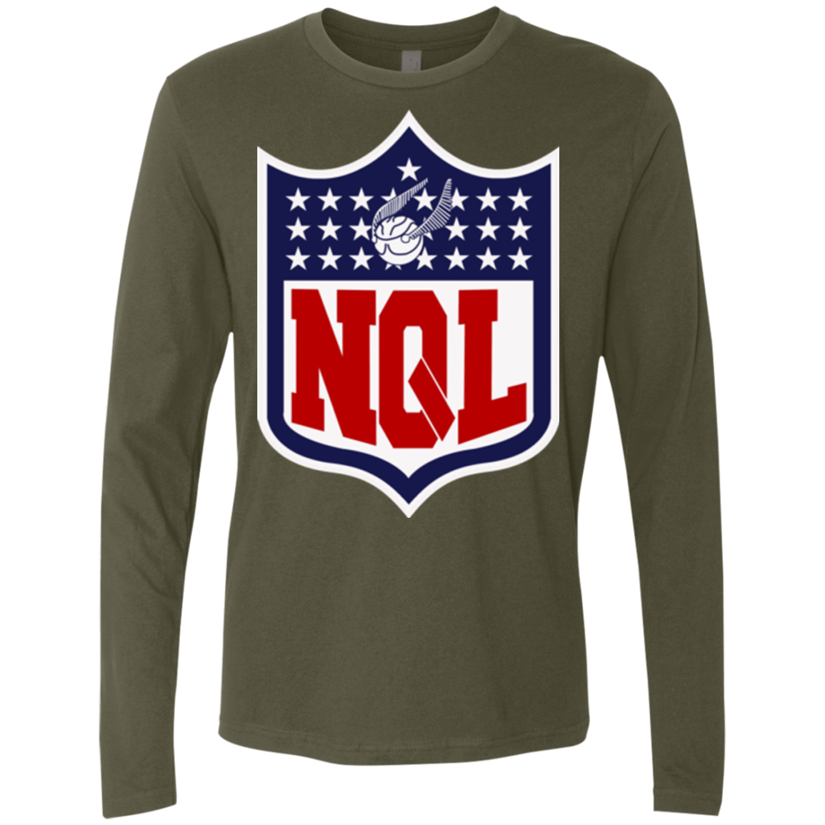 T-Shirts Military Green / Small NQL Men's Premium Long Sleeve
