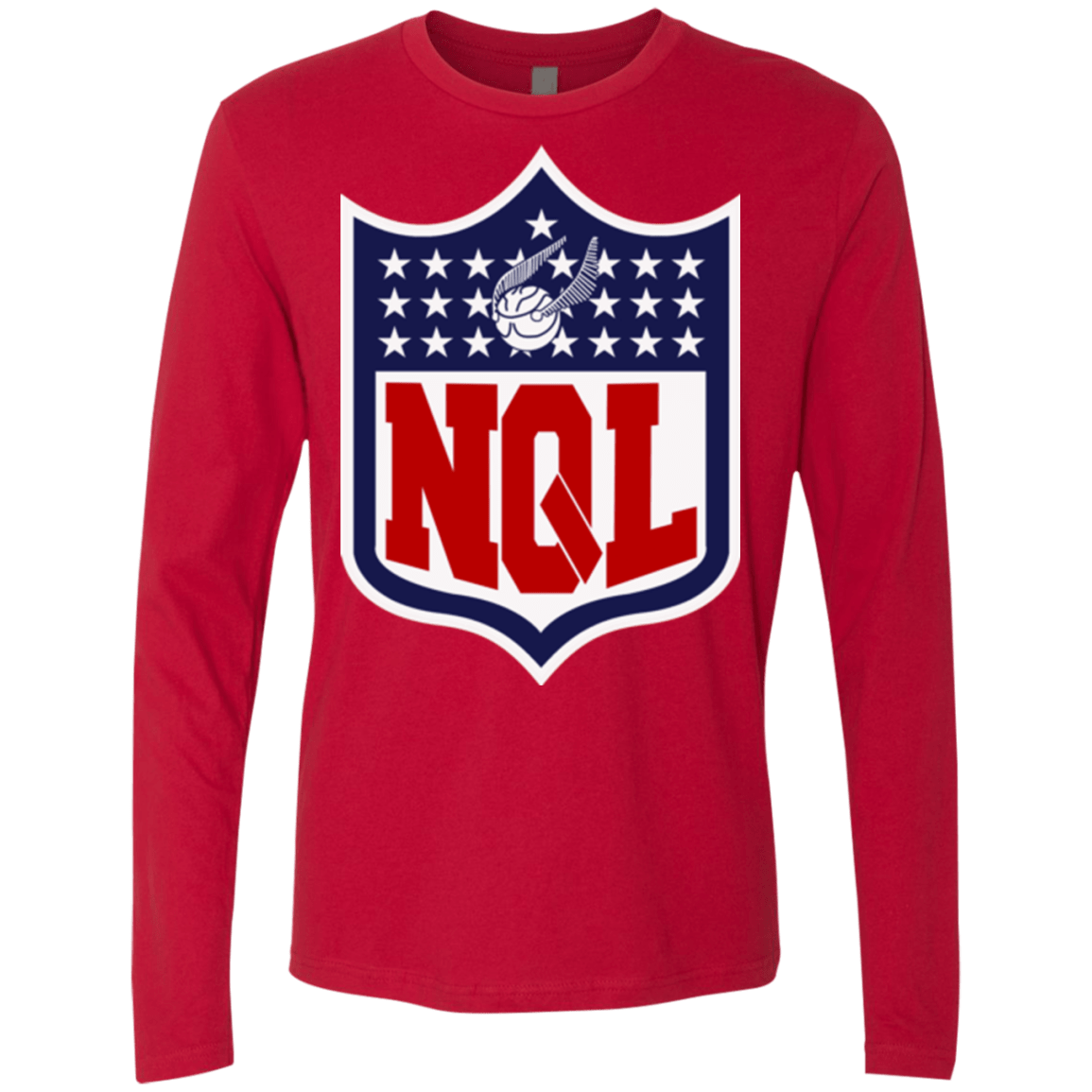 T-Shirts Red / Small NQL Men's Premium Long Sleeve