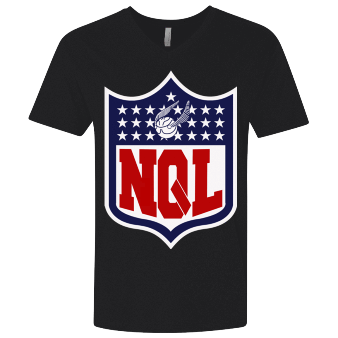 T-Shirts Black / X-Small NQL Men's Premium V-Neck