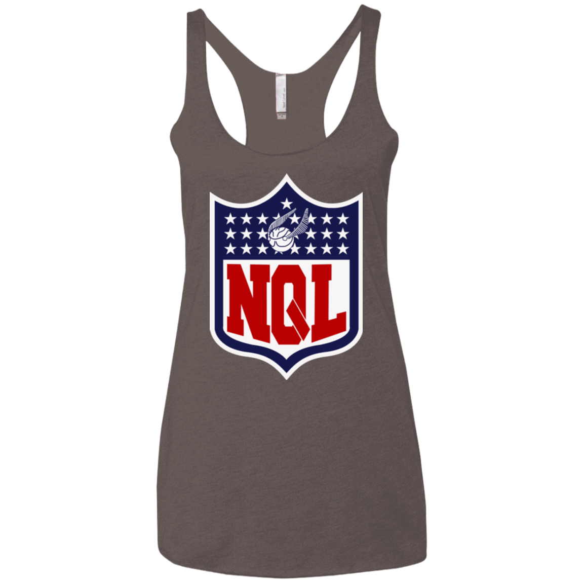 T-Shirts Macchiato / X-Small NQL Women's Triblend Racerback Tank