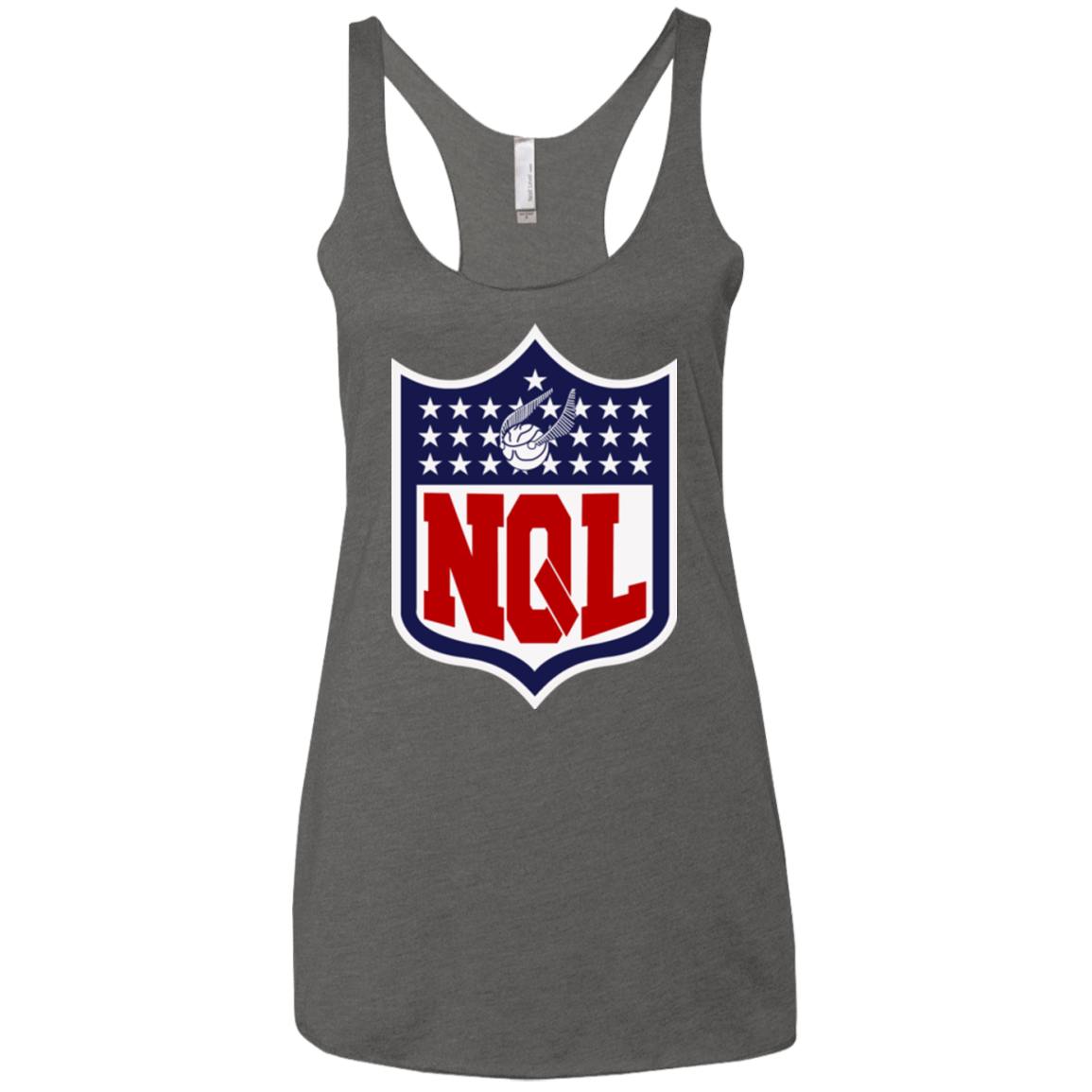 T-Shirts Premium Heather / X-Small NQL Women's Triblend Racerback Tank