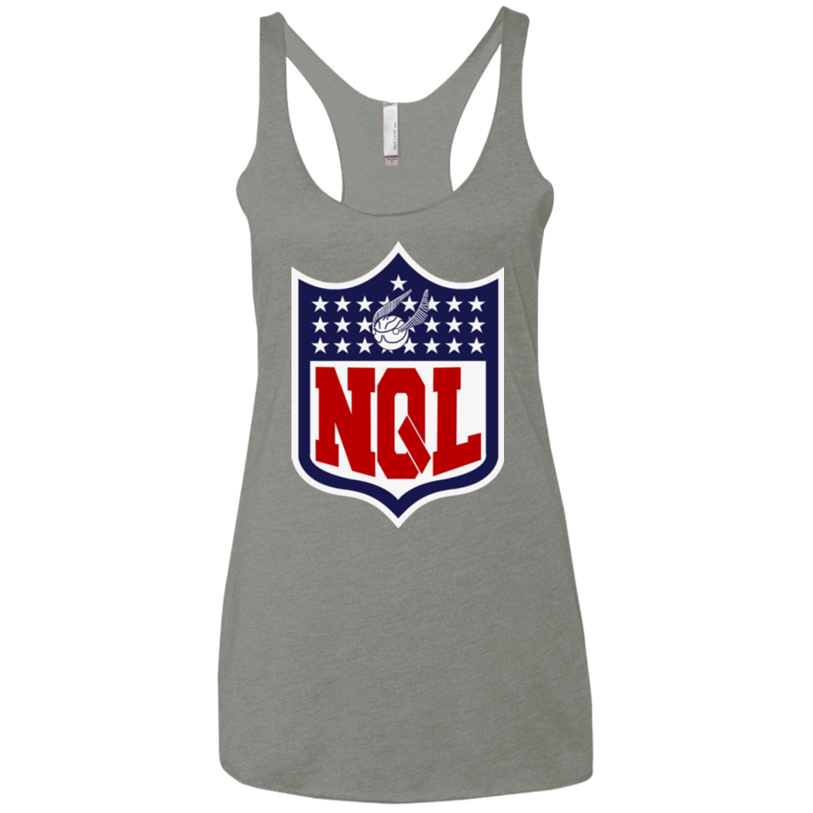 T-Shirts Venetian Grey / X-Small NQL Women's Triblend Racerback Tank