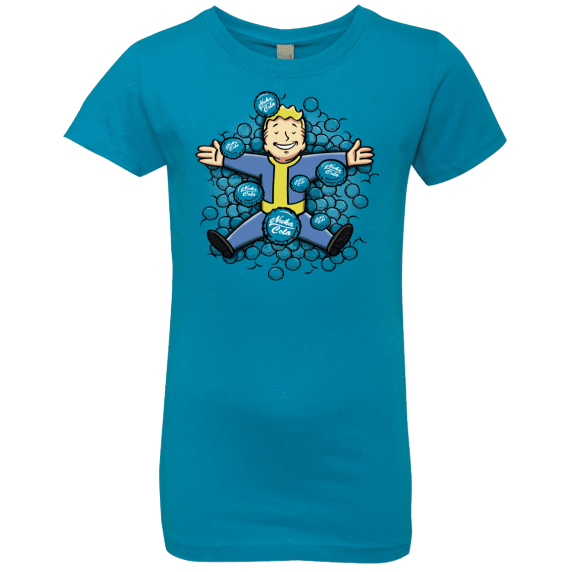 T-Shirts Turquoise / YXS Nuclear Beauty Girls Premium T-Shirt