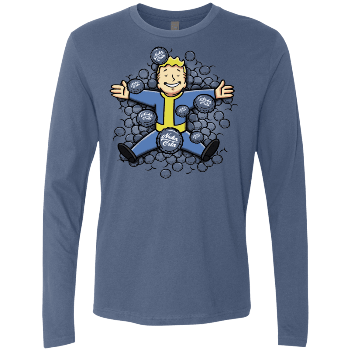 T-Shirts Indigo / S Nuclear Beauty Men's Premium Long Sleeve