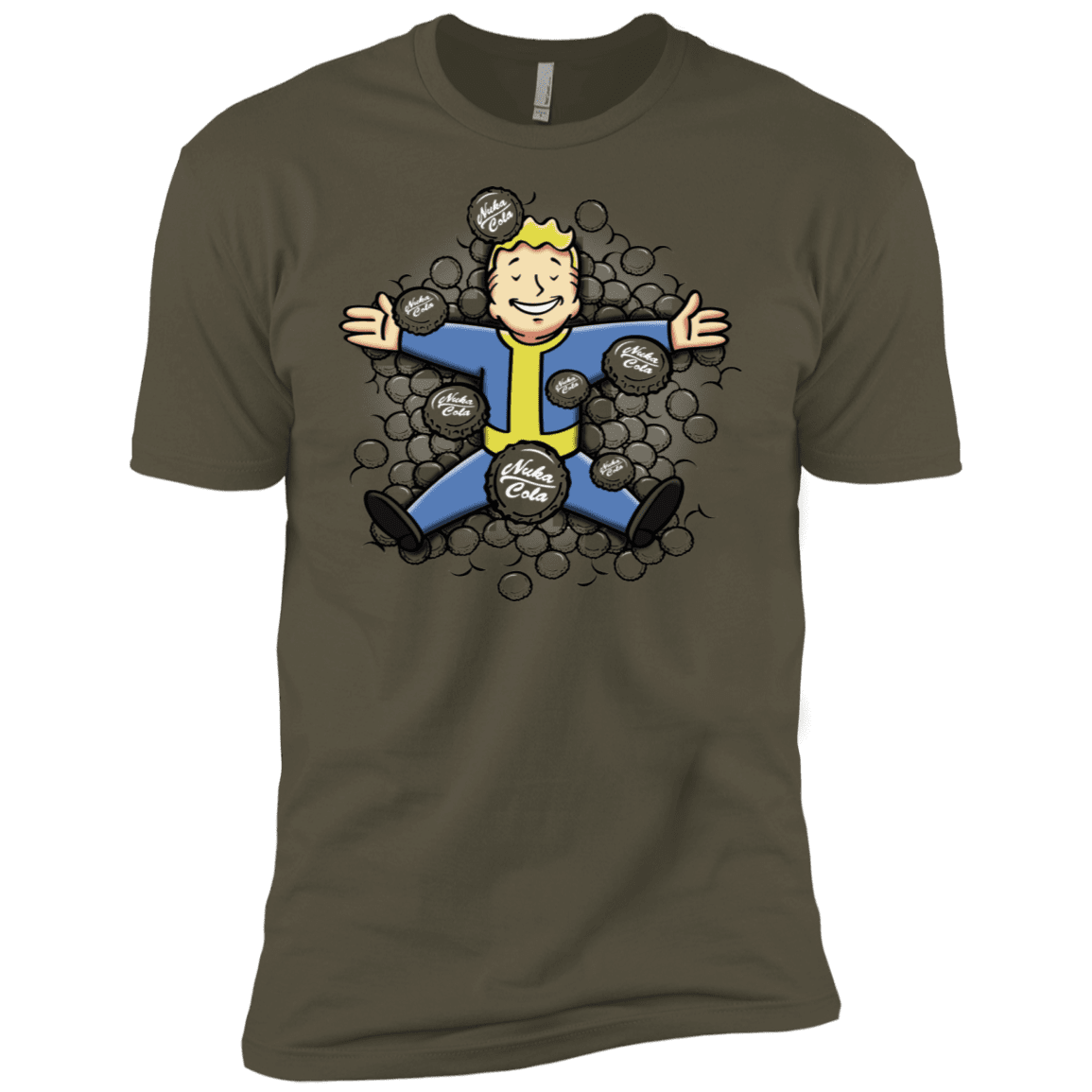 T-Shirts Military Green / X-Small Nuclear Beauty Men's Premium T-Shirt