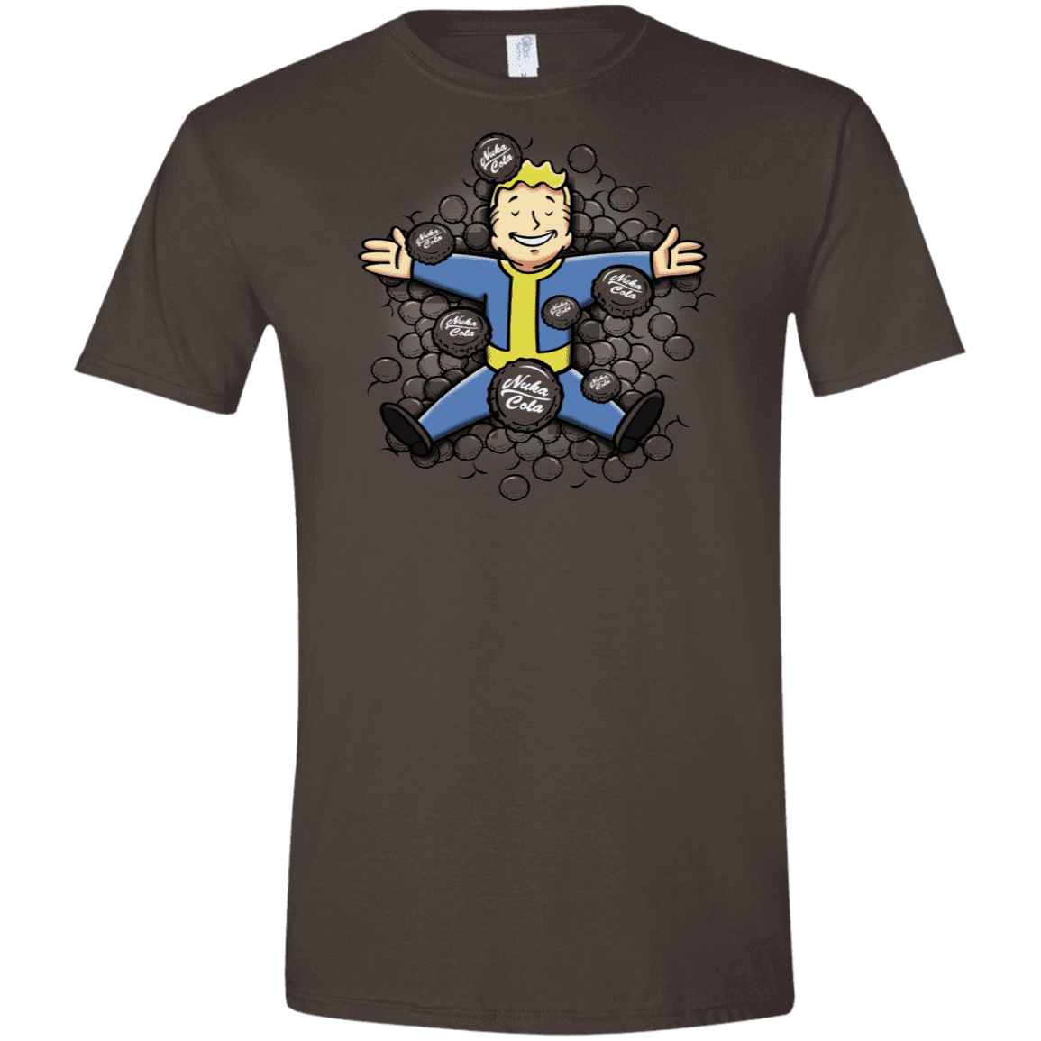 T-Shirts Dark Chocolate / S Nuclear Beauty Men's Semi-Fitted Softstyle