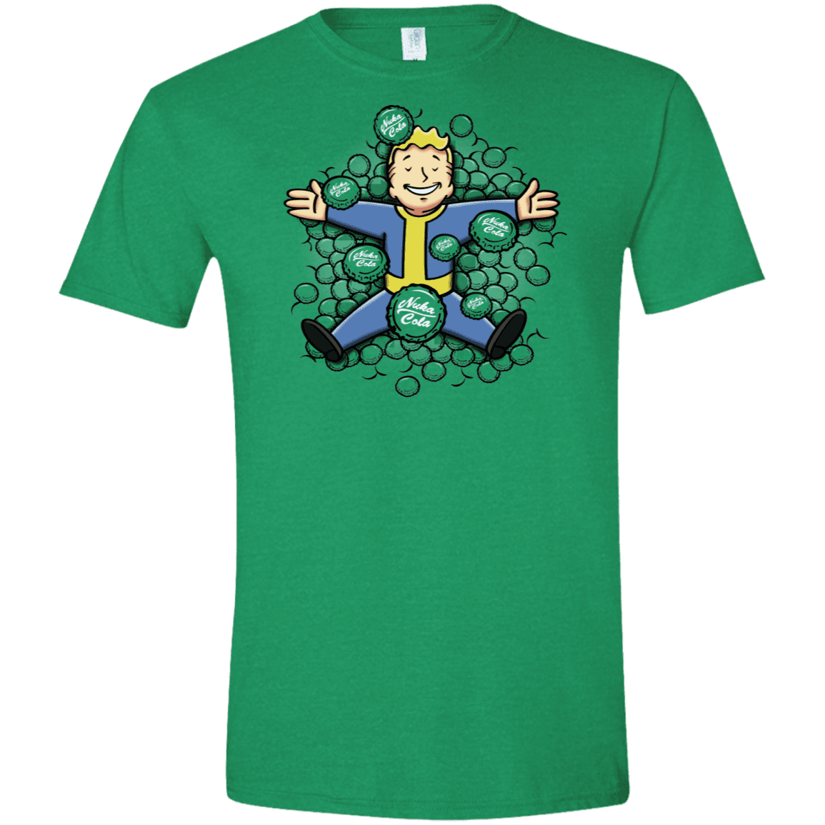 T-Shirts Heather Irish Green / S Nuclear Beauty Men's Semi-Fitted Softstyle