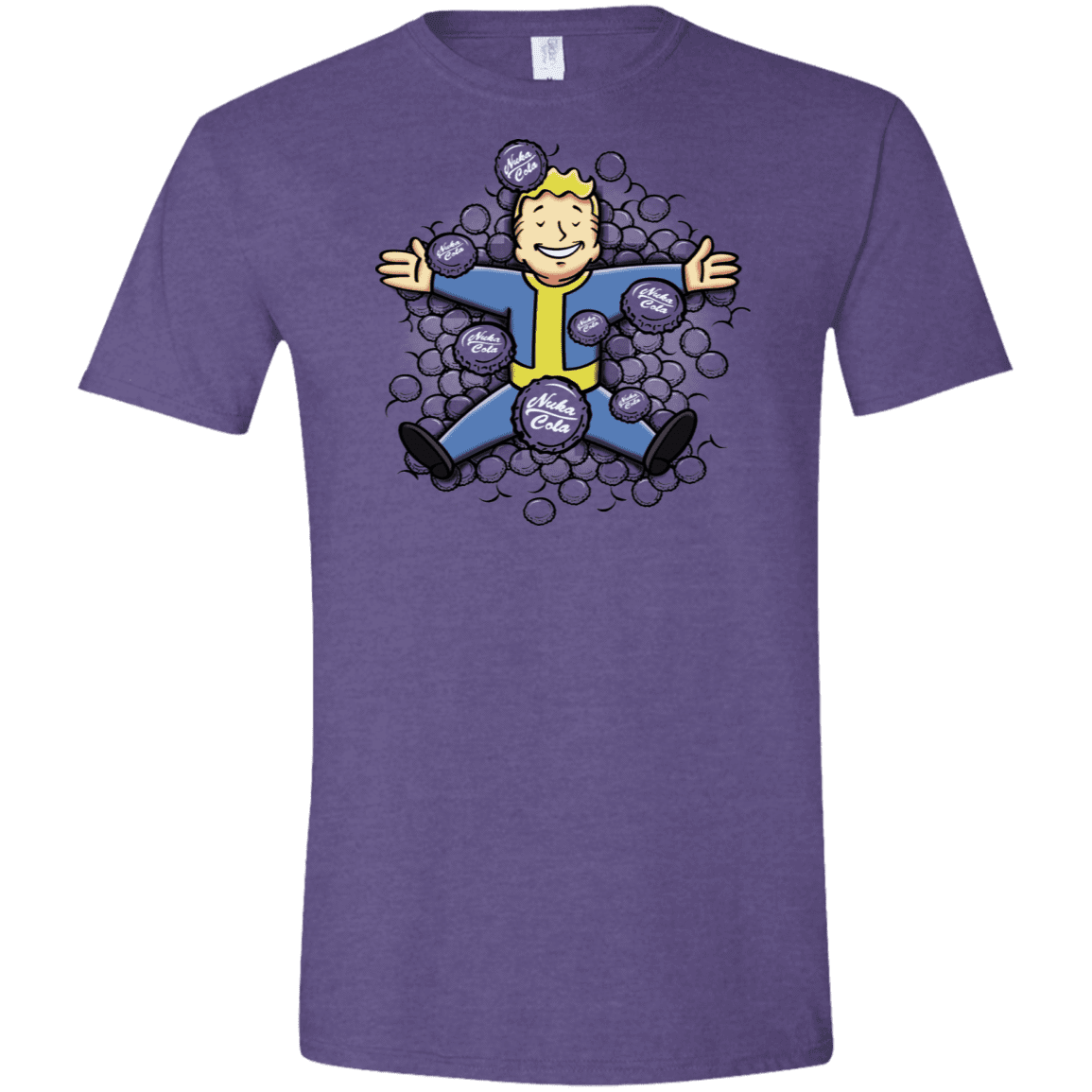 T-Shirts Heather Purple / S Nuclear Beauty Men's Semi-Fitted Softstyle