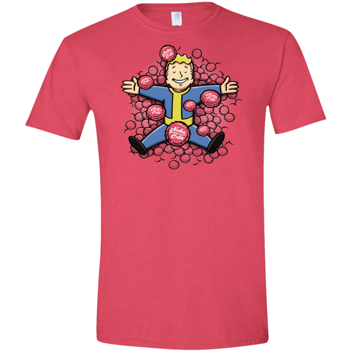 T-Shirts Heather Red / S Nuclear Beauty Men's Semi-Fitted Softstyle