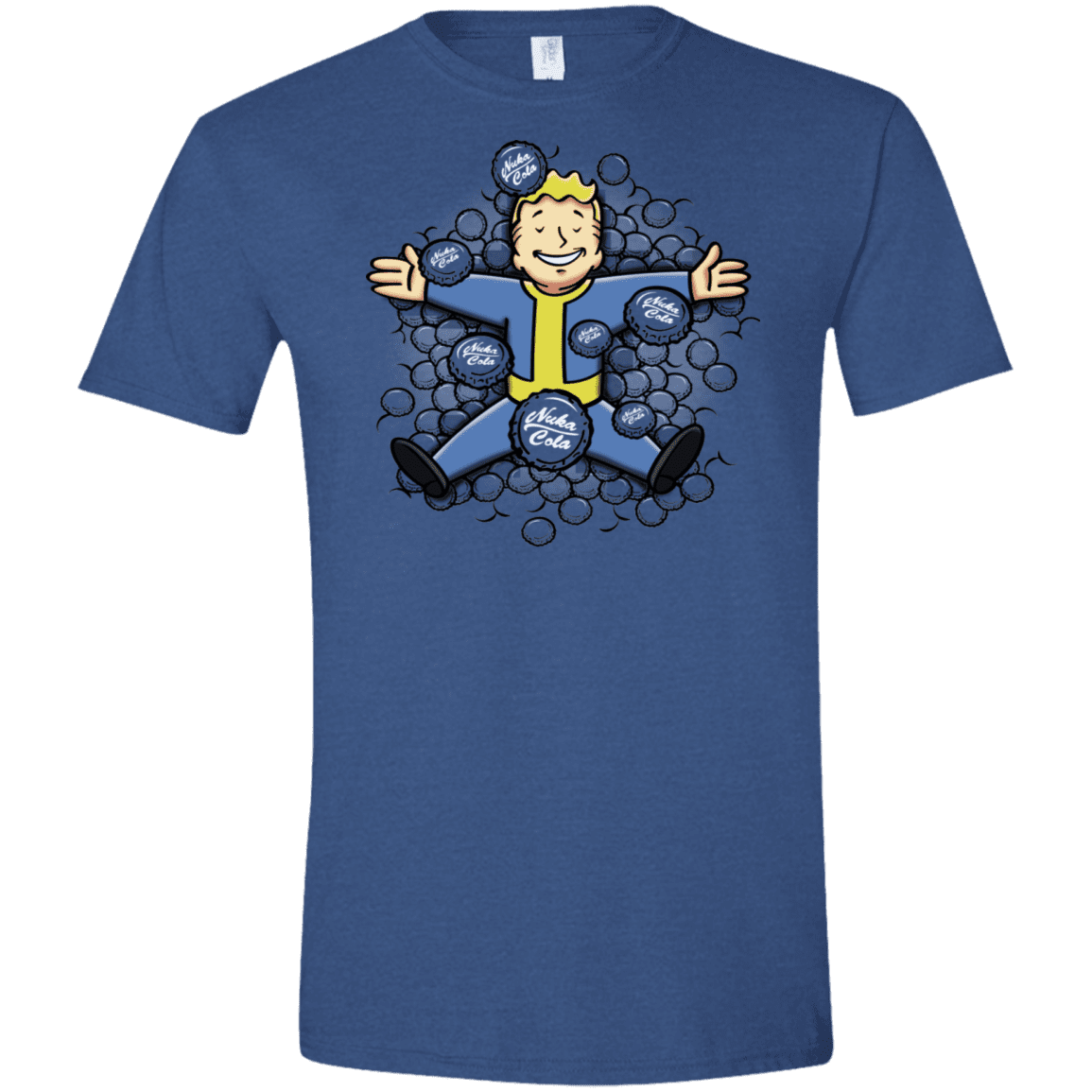 T-Shirts Heather Royal / X-Small Nuclear Beauty Men's Semi-Fitted Softstyle