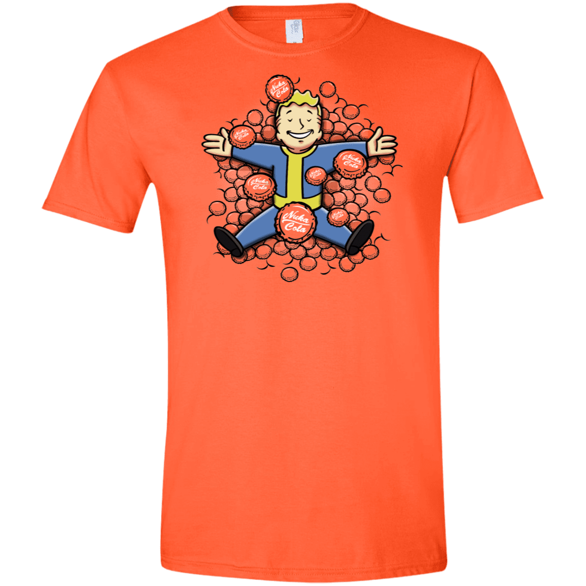 T-Shirts Orange / S Nuclear Beauty Men's Semi-Fitted Softstyle