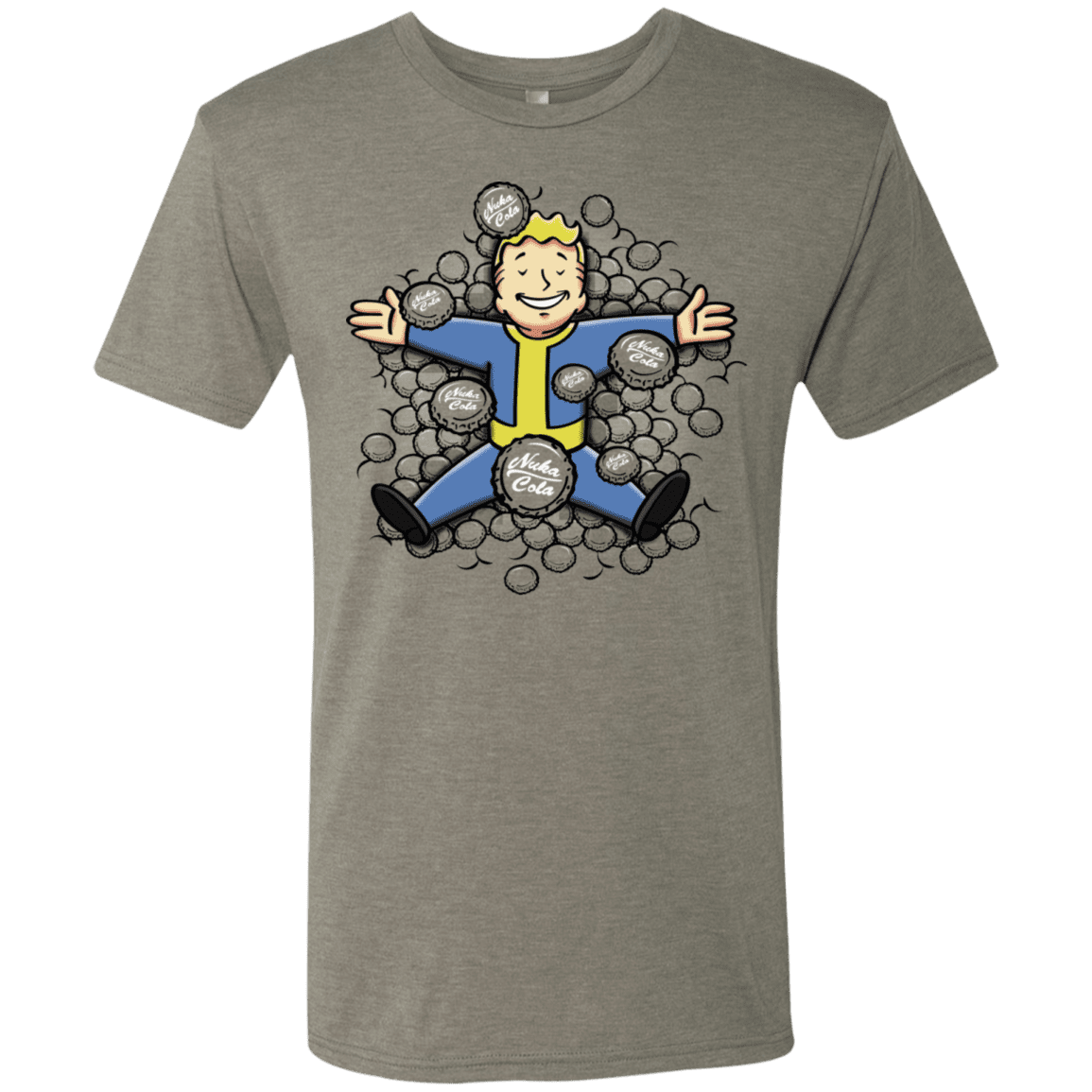 T-Shirts Venetian Grey / S Nuclear Beauty Men's Triblend T-Shirt