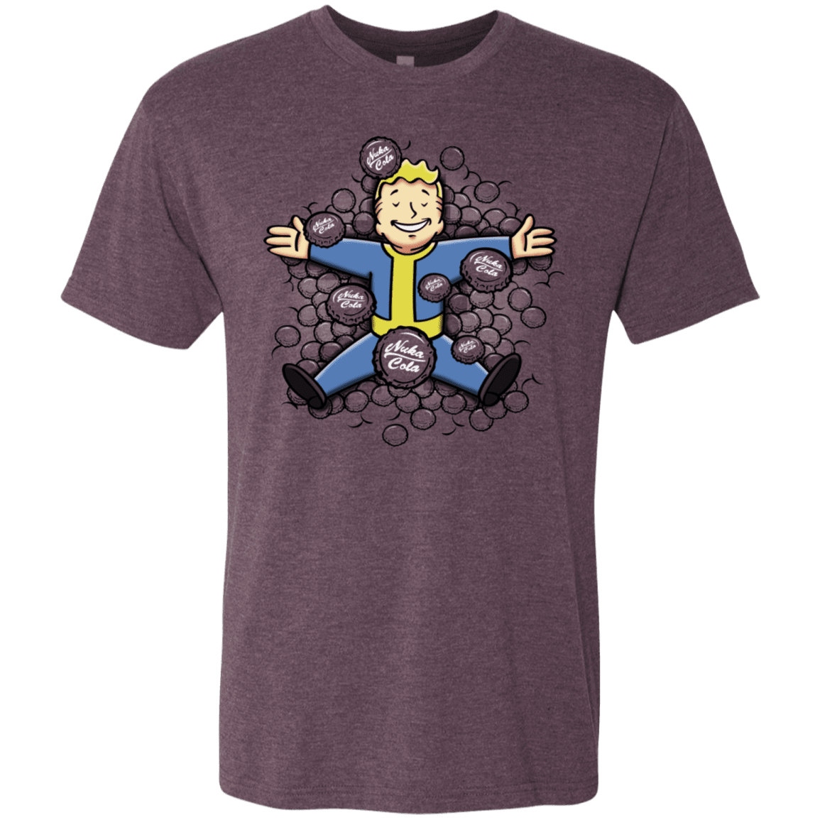 T-Shirts Vintage Purple / S Nuclear Beauty Men's Triblend T-Shirt