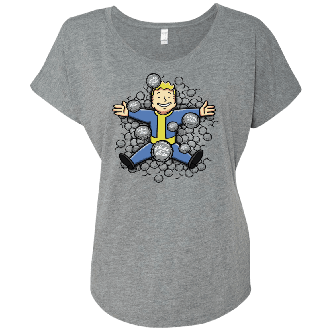 T-Shirts Premium Heather / X-Small Nuclear Beauty Triblend Dolman Sleeve