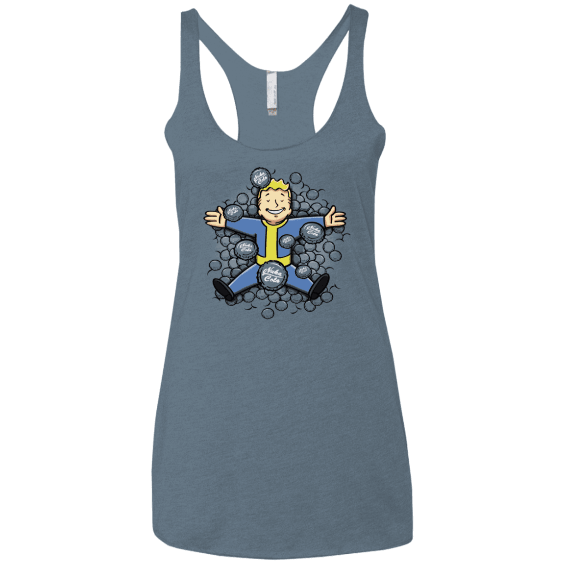 T-Shirts Indigo / X-Small Nuclear Beauty Women's Triblend Racerback Tank