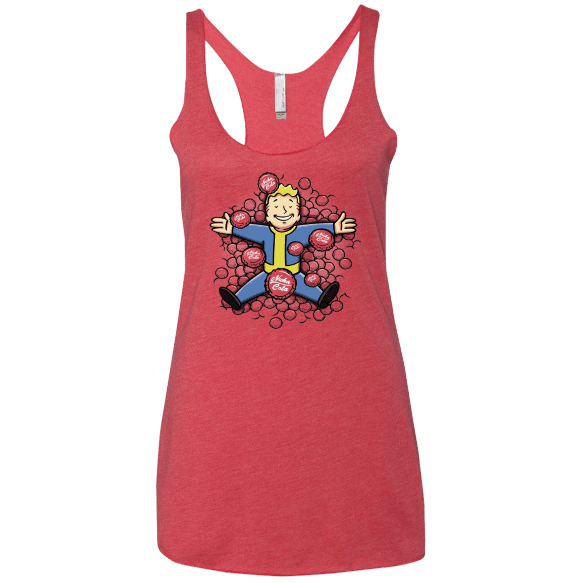 T-Shirts Vintage Red / X-Small Nuclear Beauty Women's Triblend Racerback Tank