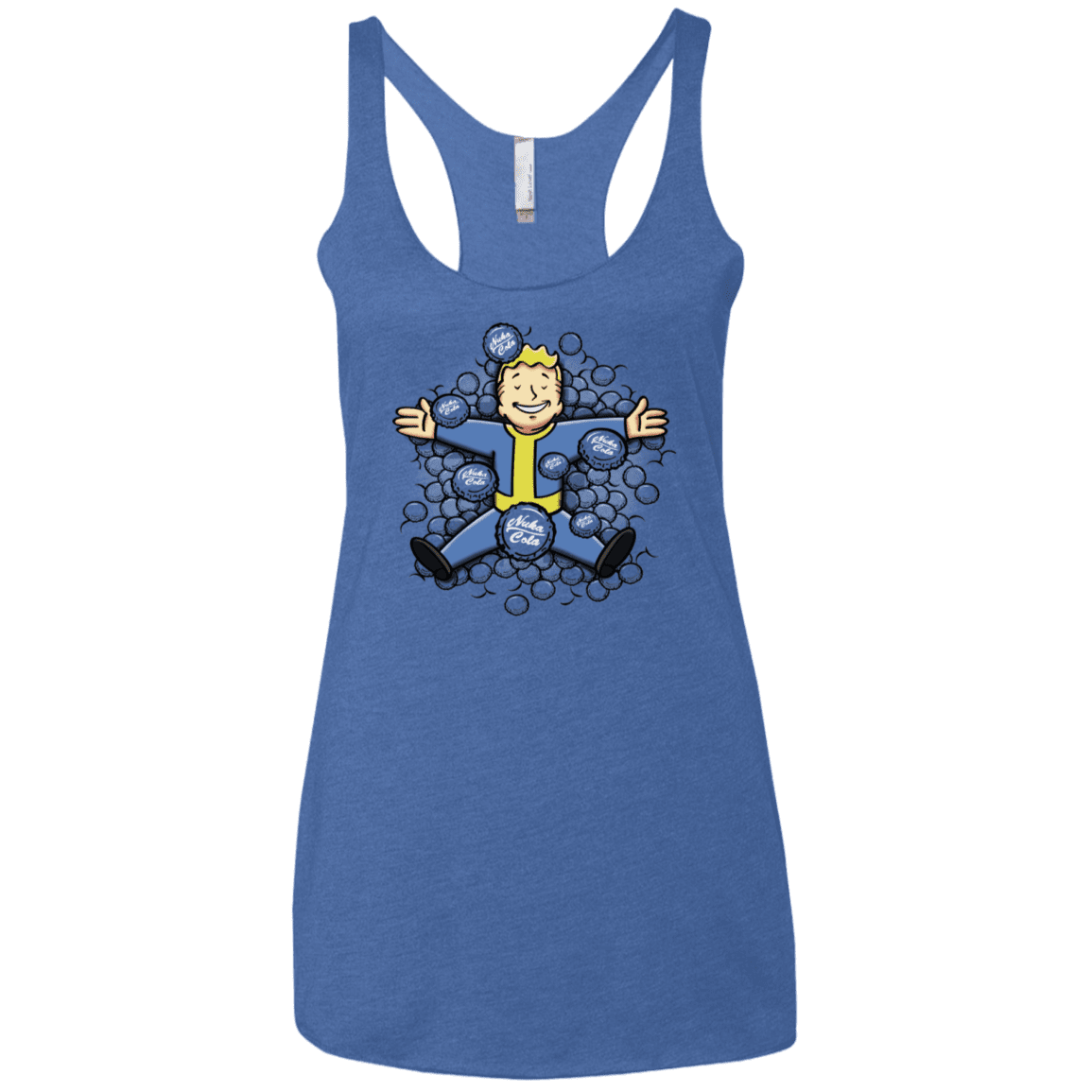 T-Shirts Vintage Royal / X-Small Nuclear Beauty Women's Triblend Racerback Tank