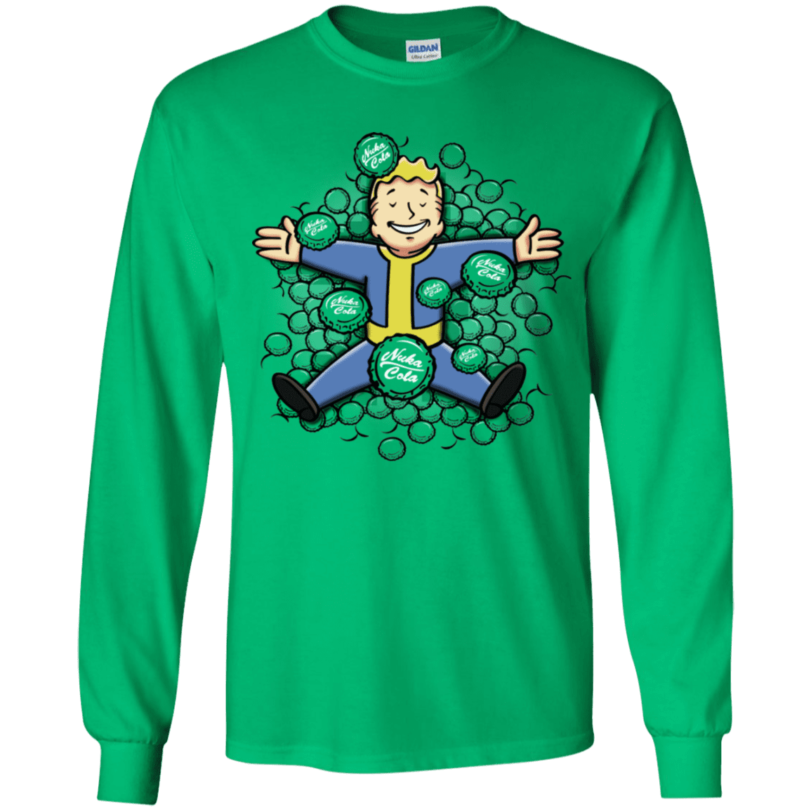 T-Shirts Irish Green / YS Nuclear Beauty Youth Long Sleeve T-Shirt