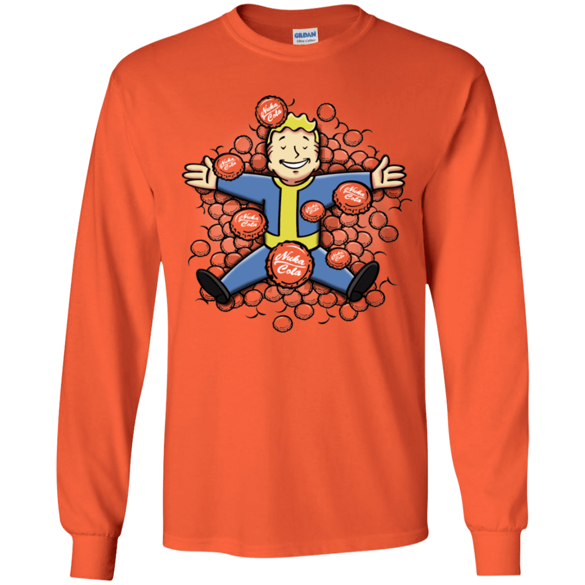 T-Shirts Orange / YS Nuclear Beauty Youth Long Sleeve T-Shirt