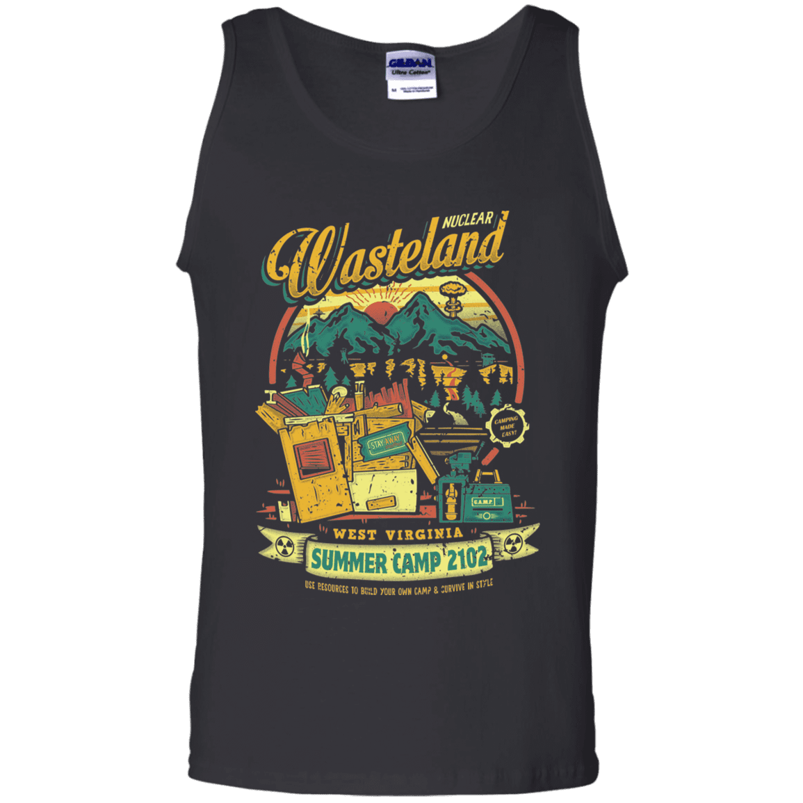 T-Shirts Black / S Nuclear Summer Camp Men's Tank Top