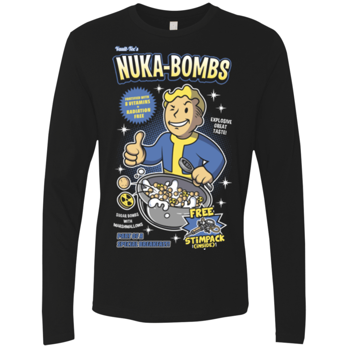 T-Shirts Black / Small Nuka Bombs Men's Premium Long Sleeve