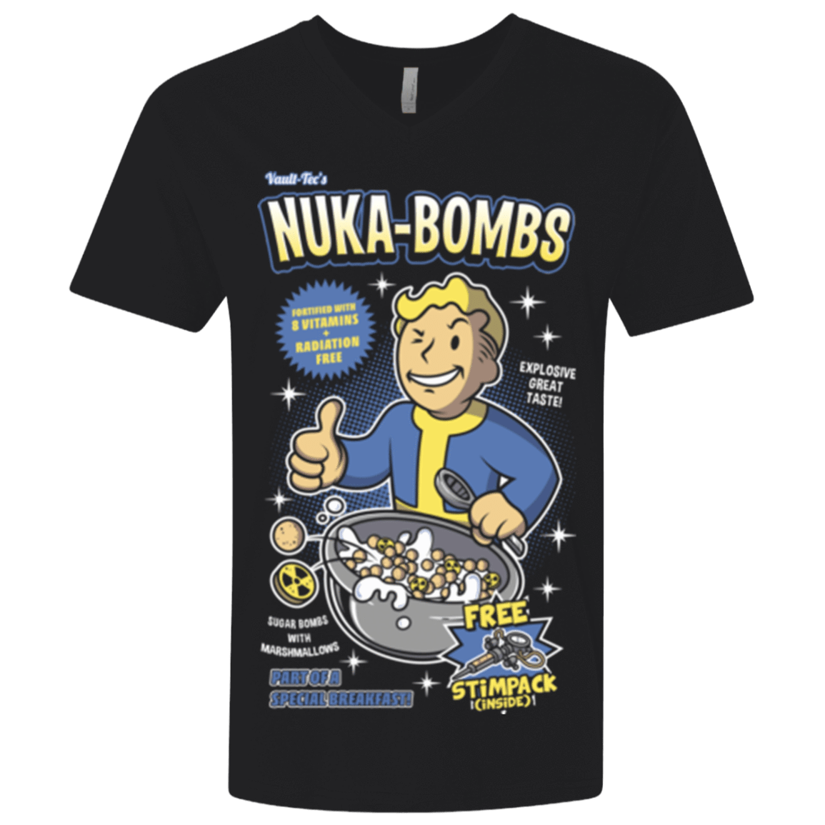 T-Shirts Black / X-Small Nuka Bombs Men's Premium V-Neck