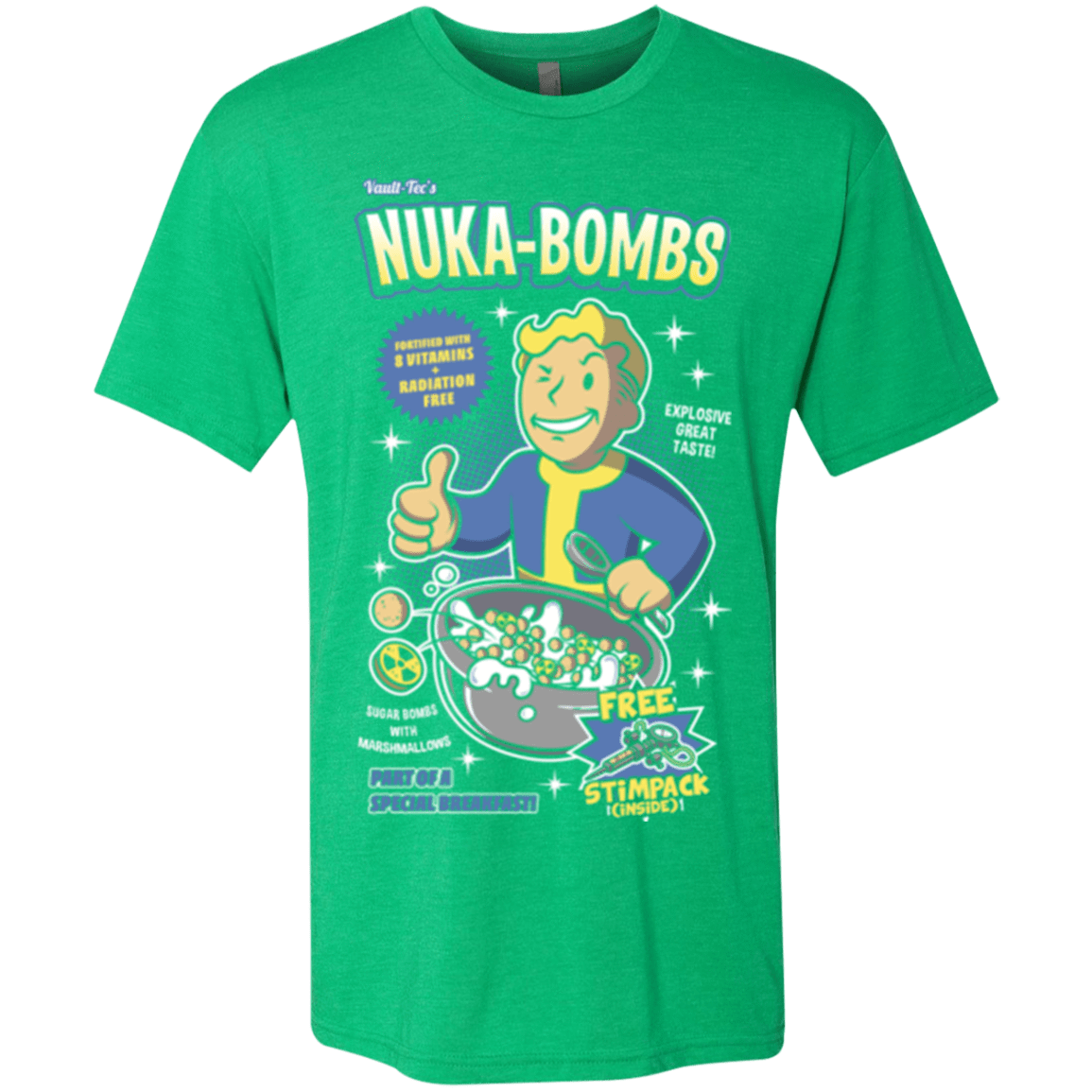 T-Shirts Envy / Small Nuka Bombs Men's Triblend T-Shirt