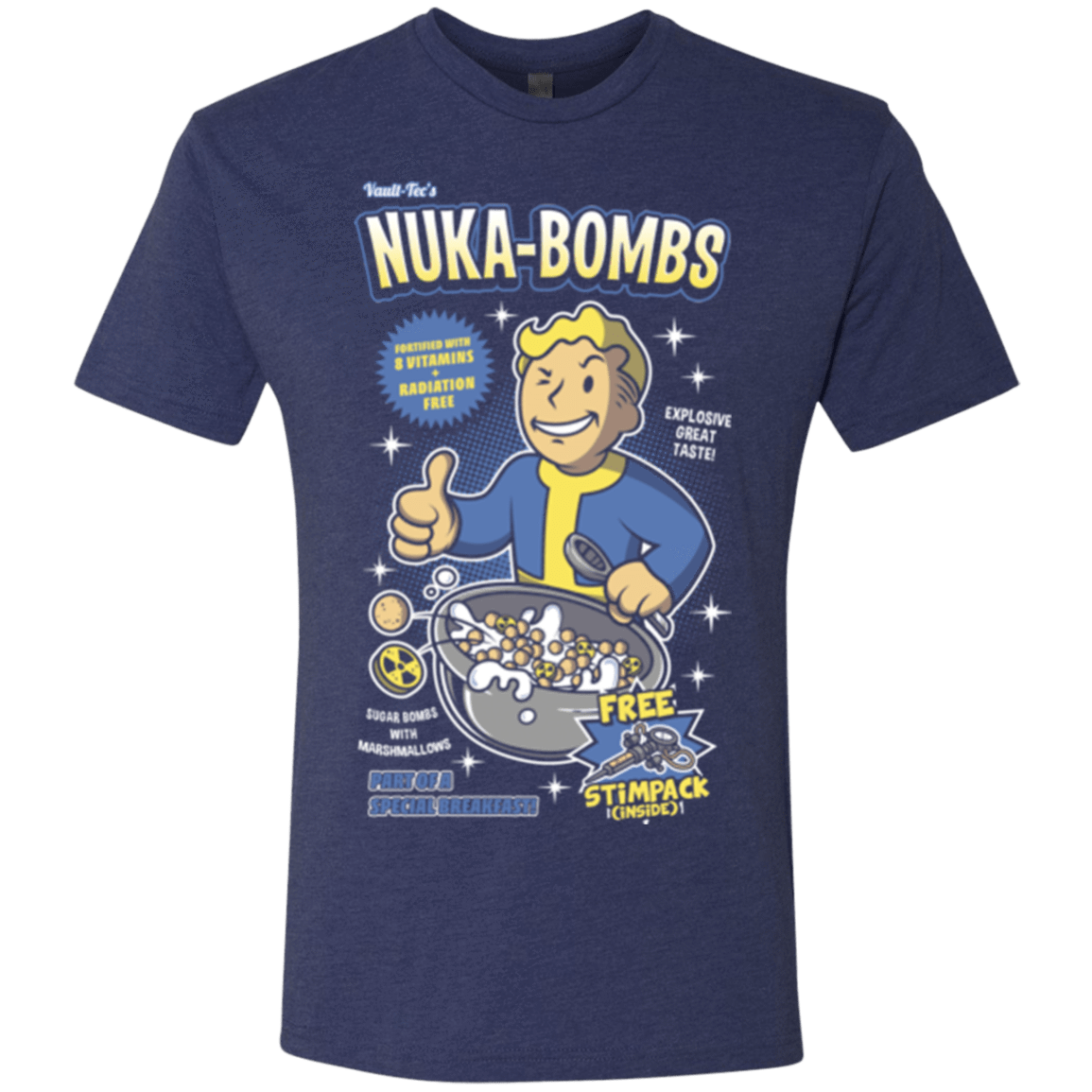 T-Shirts Vintage Navy / Small Nuka Bombs Men's Triblend T-Shirt