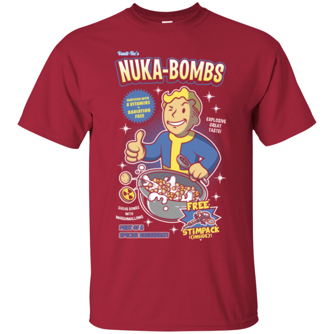 T-Shirts Cardinal / Small Nuka Bombs T-Shirt