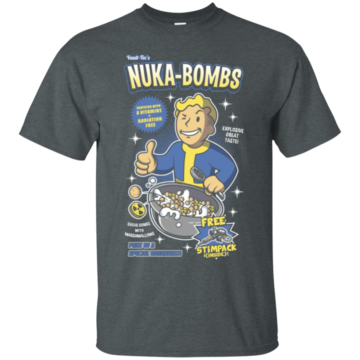 T-Shirts Dark Heather / Small Nuka Bombs T-Shirt