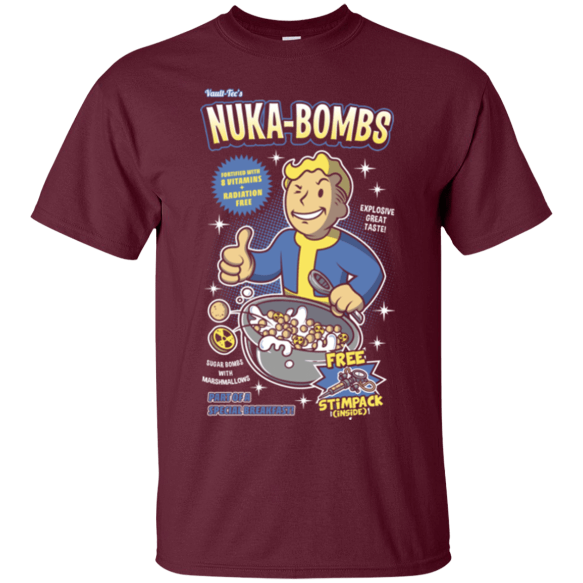 T-Shirts Maroon / Small Nuka Bombs T-Shirt