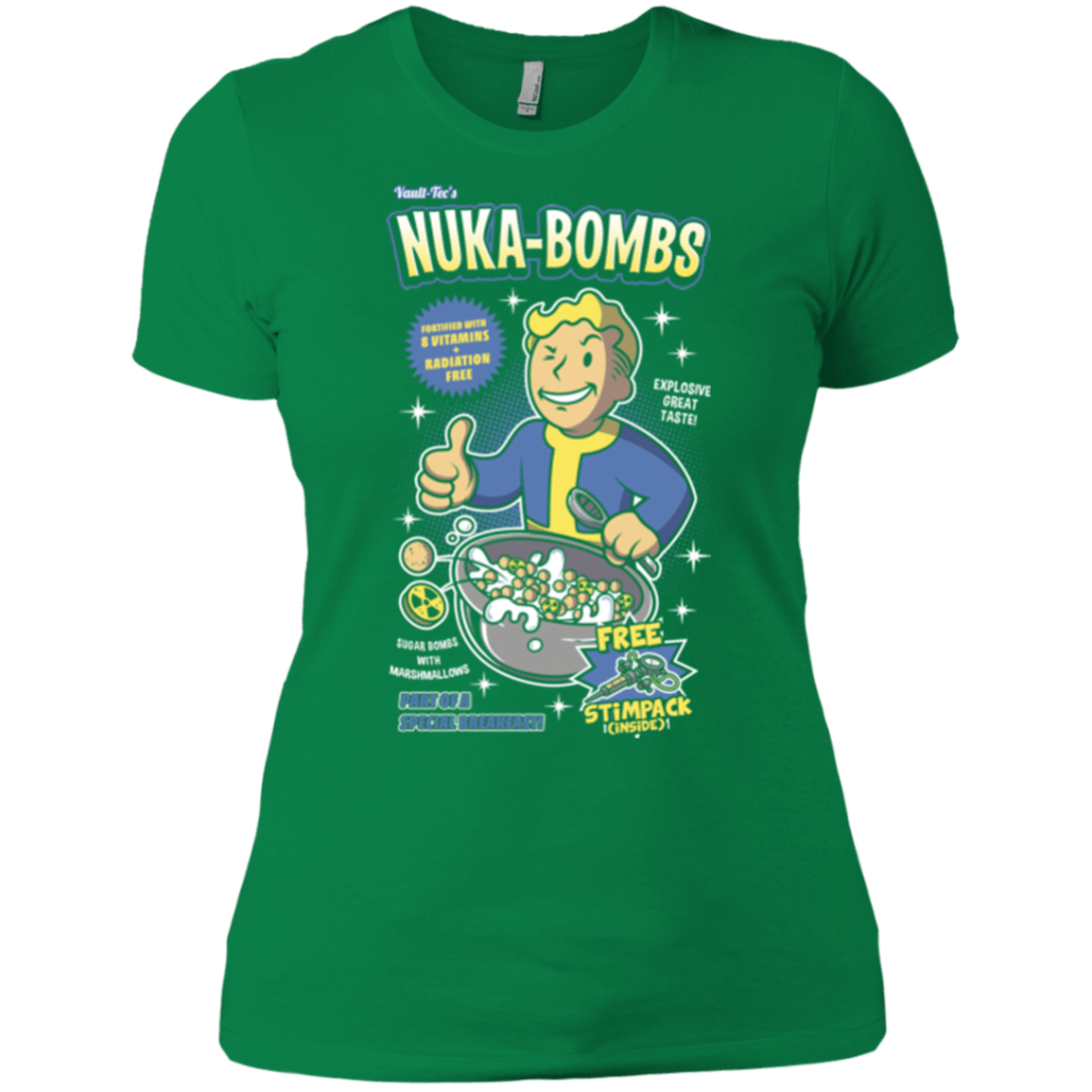 T-Shirts Kelly Green / X-Small Nuka Bombs Women's Premium T-Shirt