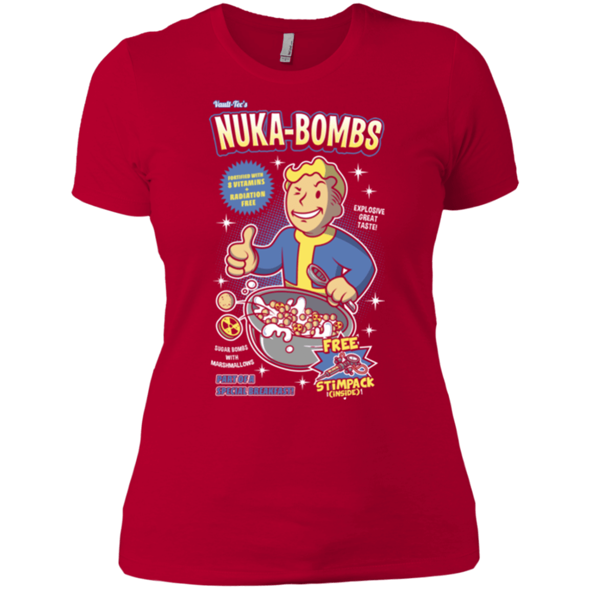 T-Shirts Red / X-Small Nuka Bombs Women's Premium T-Shirt