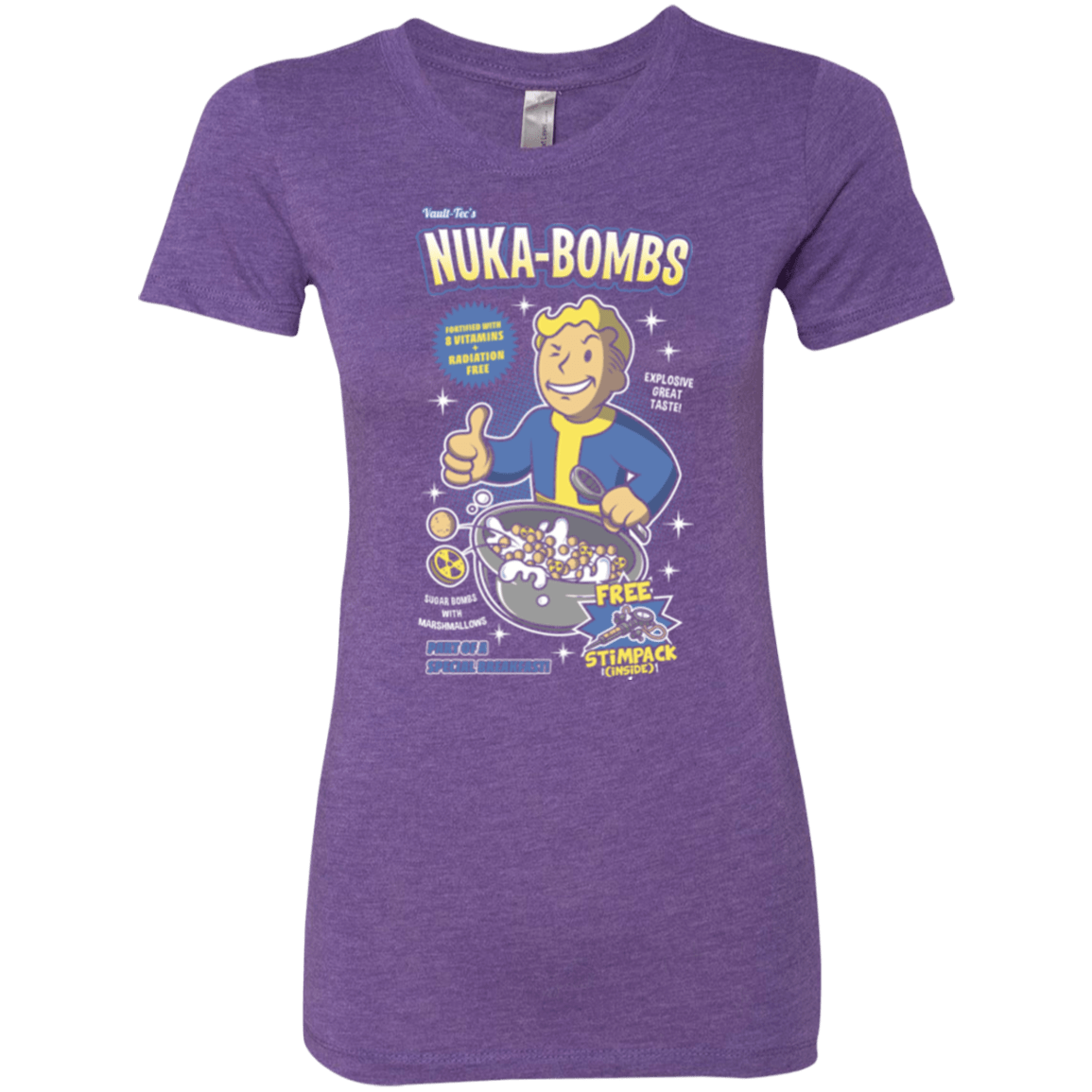 T-Shirts Purple Rush / Small Nuka Bombs Women's Triblend T-Shirt