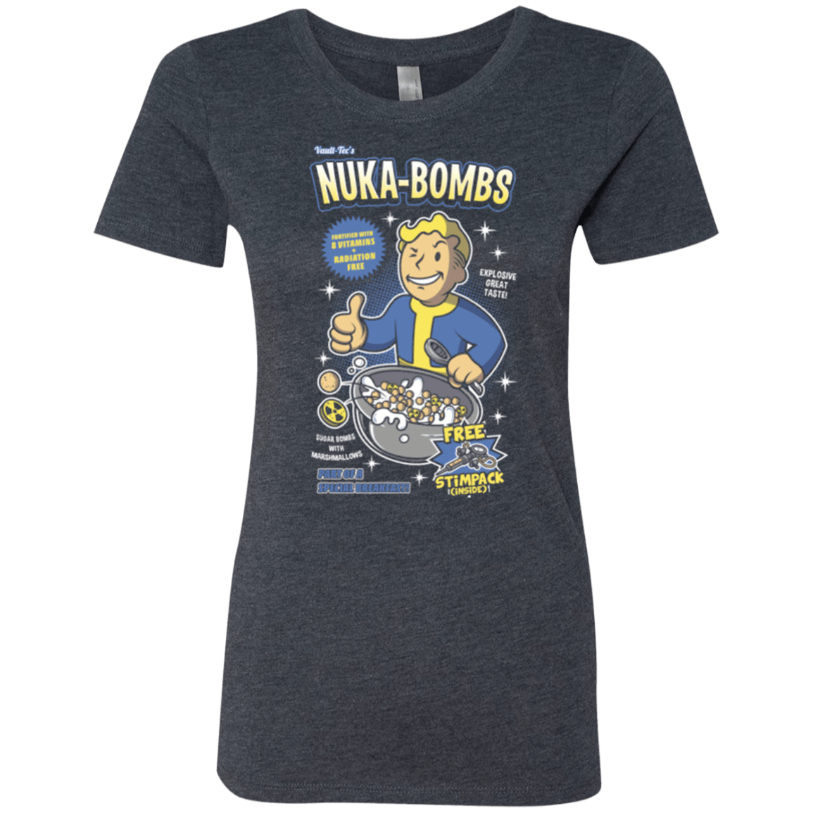 T-Shirts Vintage Navy / Small Nuka Bombs Women's Triblend T-Shirt