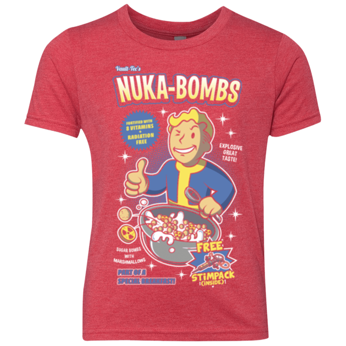 T-Shirts Vintage Red / YXS Nuka Bombs Youth Triblend T-Shirt