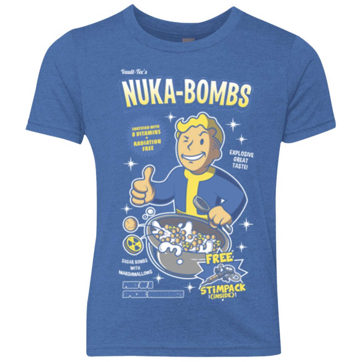T-Shirts Vintage Royal / YXS Nuka Bombs Youth Triblend T-Shirt