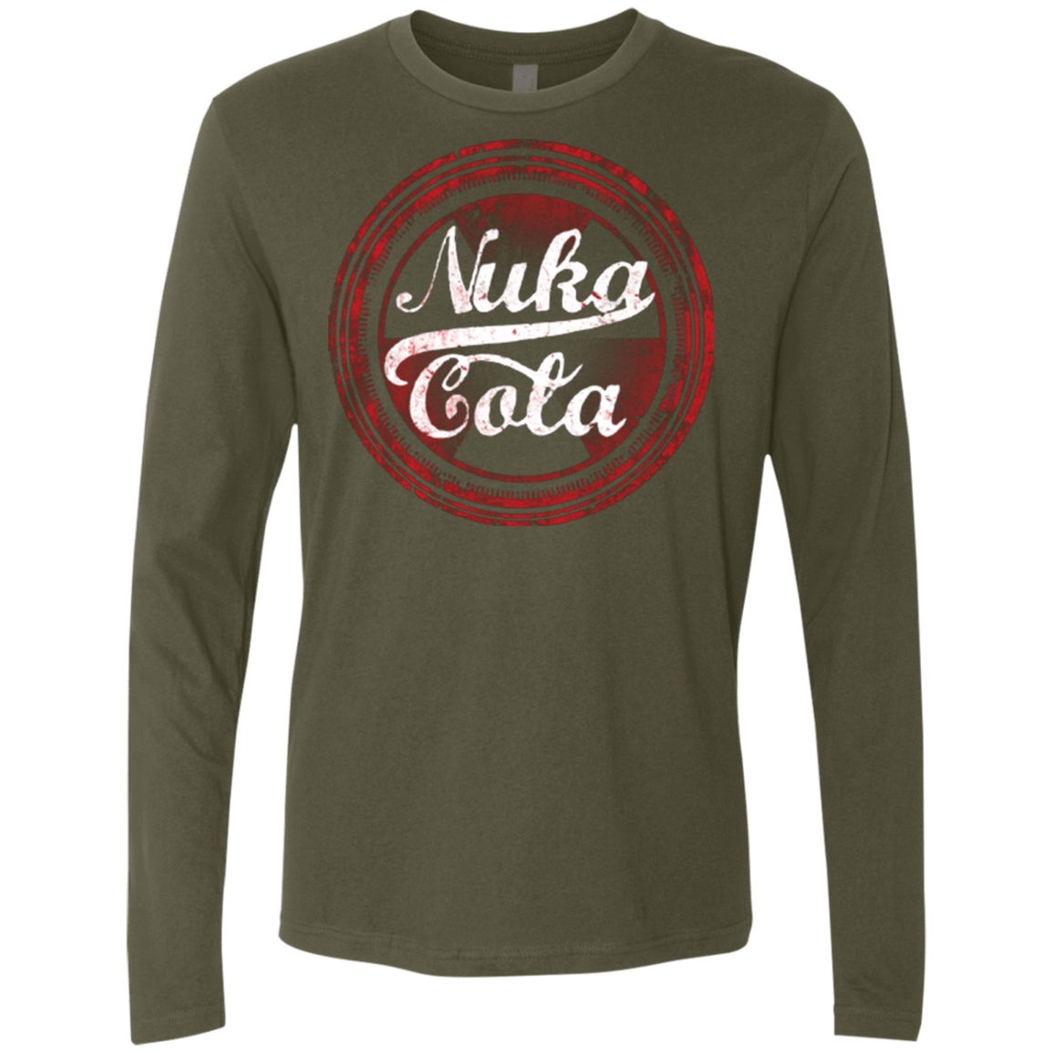 T-Shirts Military Green / Small Nuka Cola Men's Premium Long Sleeve