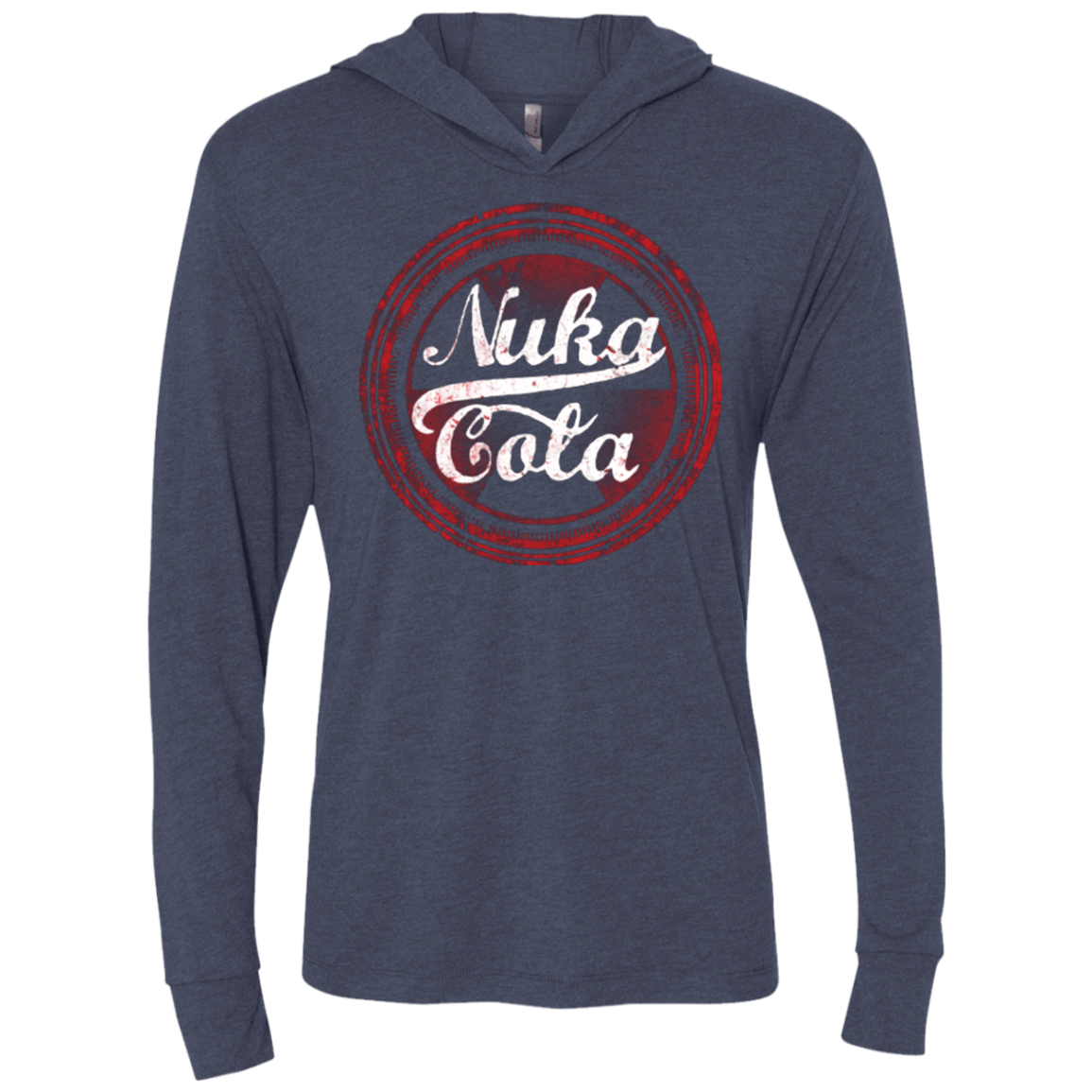 T-Shirts Vintage Navy / X-Small Nuka Cola Triblend Long Sleeve Hoodie Tee