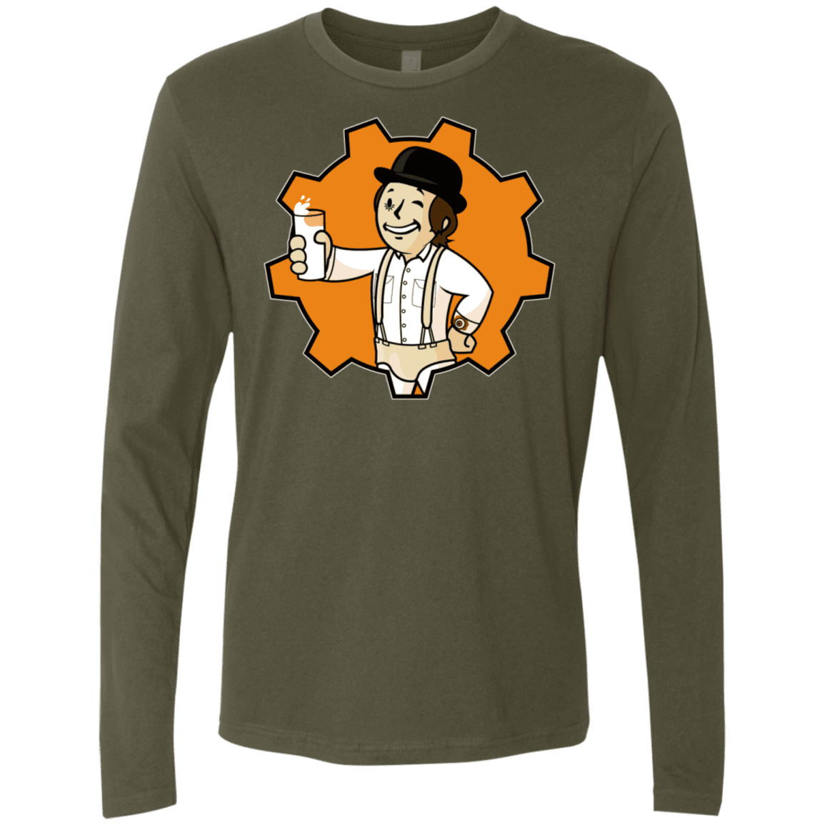T-Shirts Military Green / S Nuka Milk Men's Premium Long Sleeve