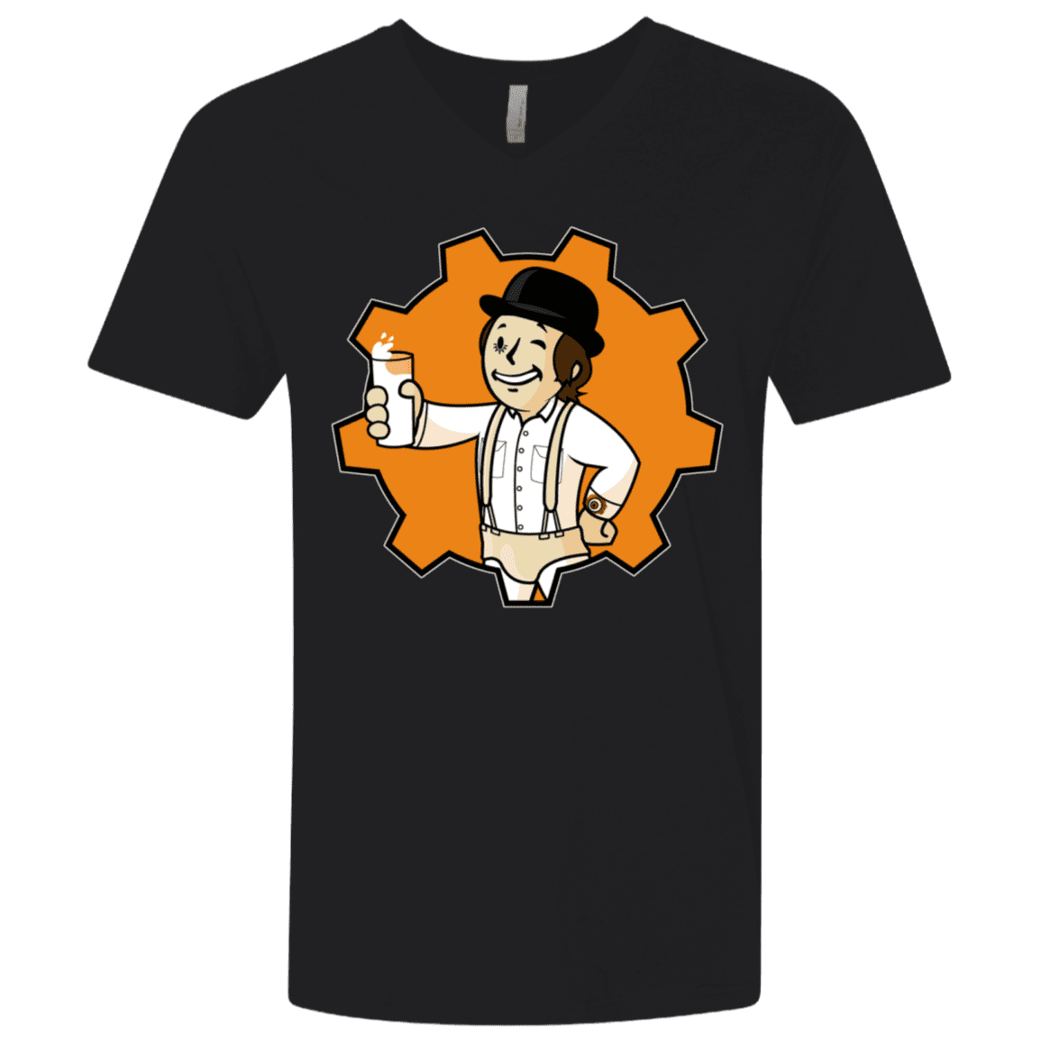 T-Shirts Black / X-Small Nuka Milk Men's Premium V-Neck