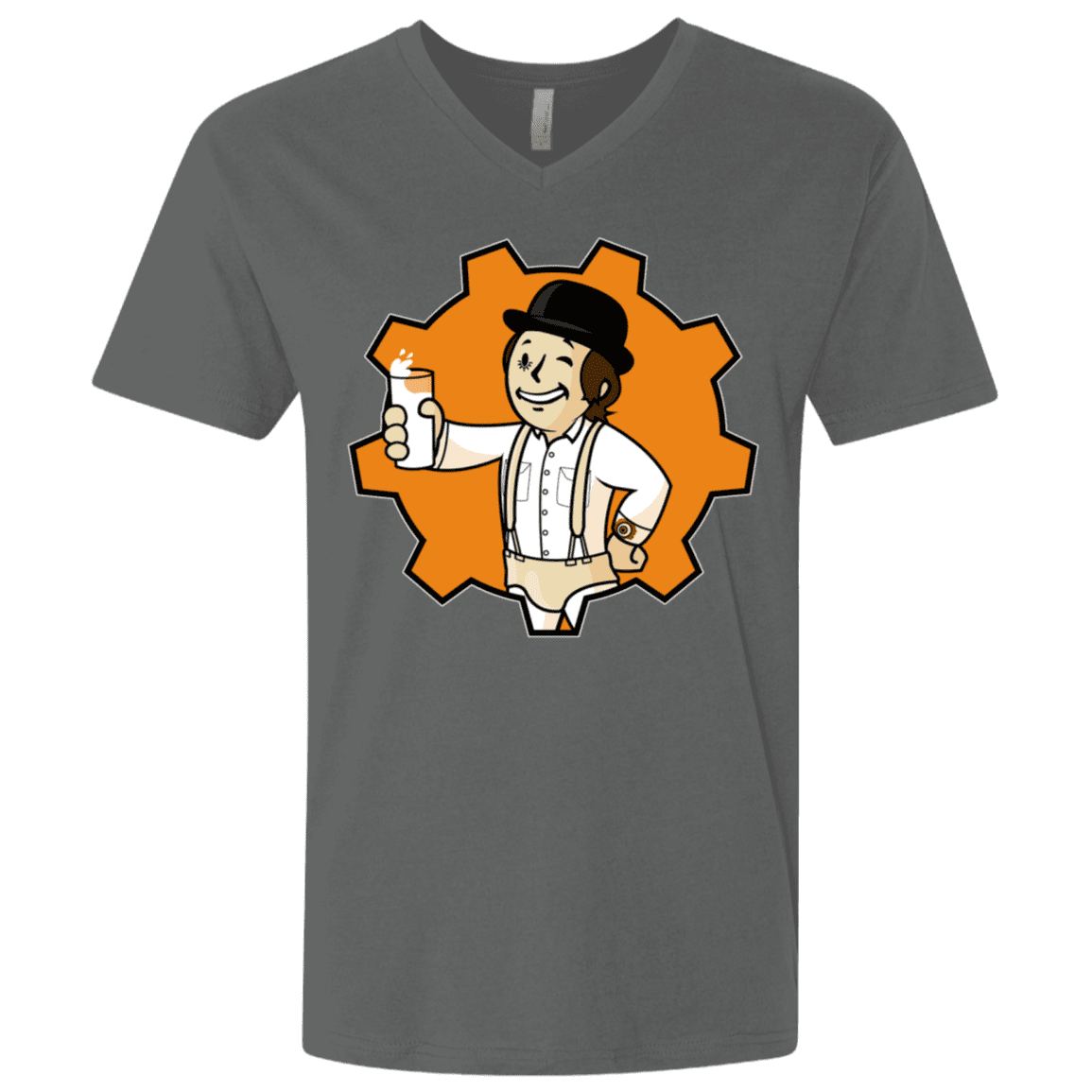 T-Shirts Heavy Metal / X-Small Nuka Milk Men's Premium V-Neck
